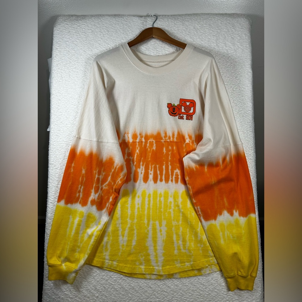 Disney Parks Halloween 2024 Spirit Jersey Long Sleeve Women’s Tee Tie Die